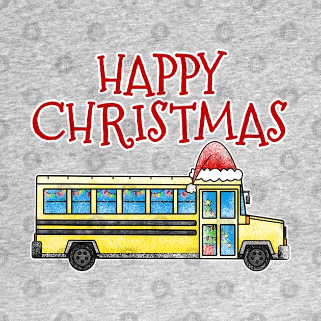 Christmas School Bus Driver Xmas 2022 by doodlerob